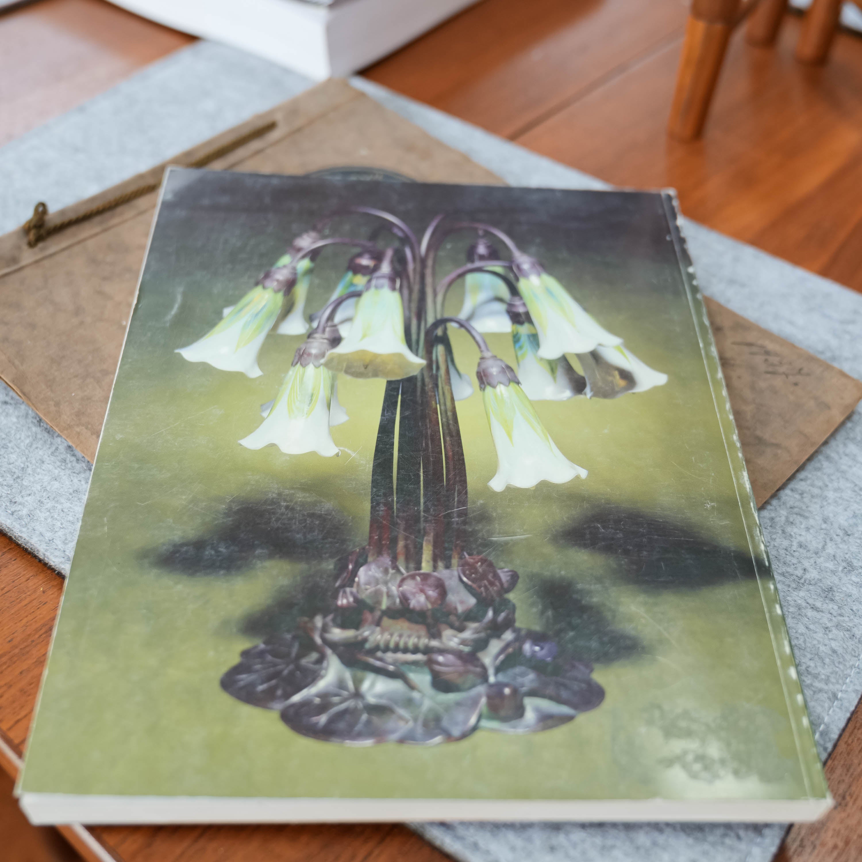 20th Century Art & Design auction catalogue, in context on the table