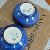 Royal Copenhagen Tenera faience bowl by Kari Christensen, close view of the mark and material
