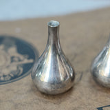 Dansk silverplate teardrop candleholders by Jens Quistgaard, in use